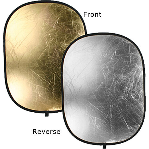 Bowens Oval Reflector Disc - 36x48" - Silver/Gold