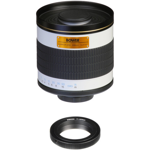 Bower 500mm f/6.3 Manual Focus Telephoto Lens for Nikon