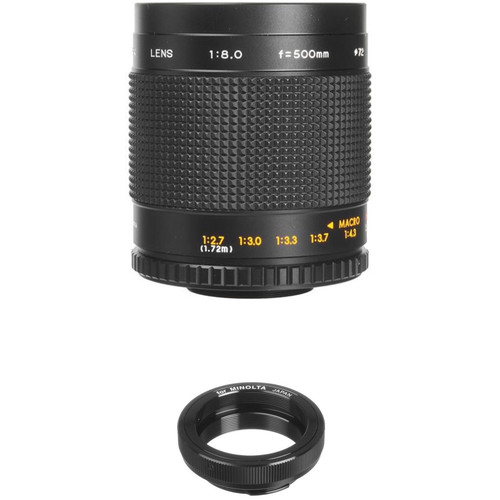 Bower 500mm f/8.0 Manual Focus Telephoto Lens for Minolta MD