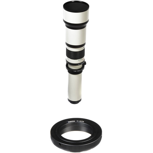 Bower 650-1300mm f/8-16 Manual Focus Lens for Canon EOS