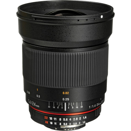 Bower 24mm f/1.4 Wide-Angle Lens for Nikon F Mount Cameras
