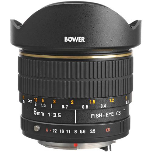 Bower SLY 358P 8mm f/3.5 Fisheye Lens for Pentax APS-C Cameras