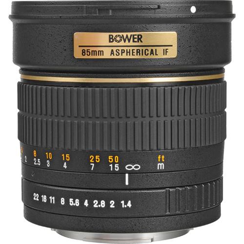 Bower 85mm f/1.4 Manual Focus Telephoto Lens for Nikon