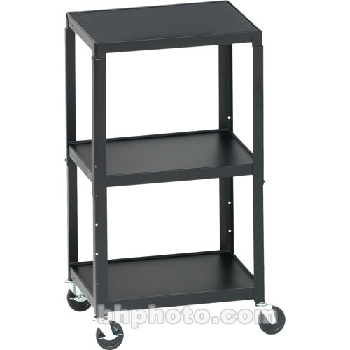 Bretford Adjustable AV Cart with 4" Casters (Black)