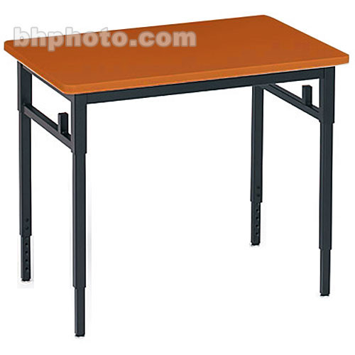 Bretford Quattro Student Classroom Desk-30 x 30 x 24-32"(Wild Cherry)