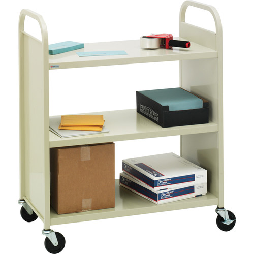 Bretford 3-Shelf Booktruck with 4" Casters (Cardinal)
