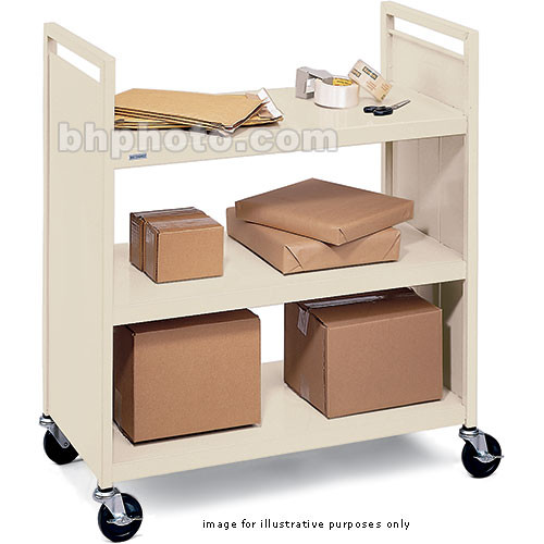 Bretford 3-Shelf Booktruck with 5" Casters (Putty Beige)