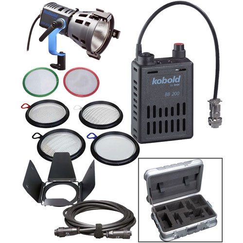 Bron Kobold DW200 PAR HMI DC Kit with Flight Case (26-34 VDC)
