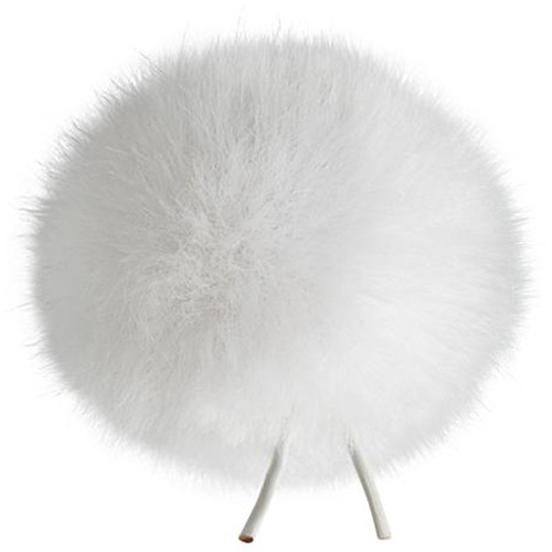 Bubblebee Industries Windbubble Miniature Imitation-Fur Windscreen (Lav Size 3, 40mm, White)