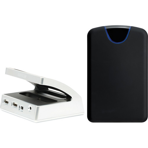 【未使用】BUFFALO DUALIE HD-PA500IBU2/D 500GB Buffalo 500GB Dualie Portable Hard Drive and iPod HD-PA500IBU2D