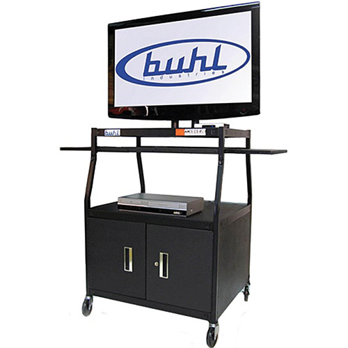 HamiltonBuhl Presentation Bundle 32" LCD TV / Digital Media Player / DVD/VCR Combo / Metal Cart