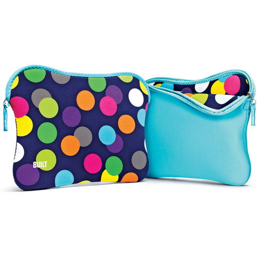 Built NY Reversible Sleeve 13" for MacBook 13" Notebooks (Scatter Dot/Scuba Blue)