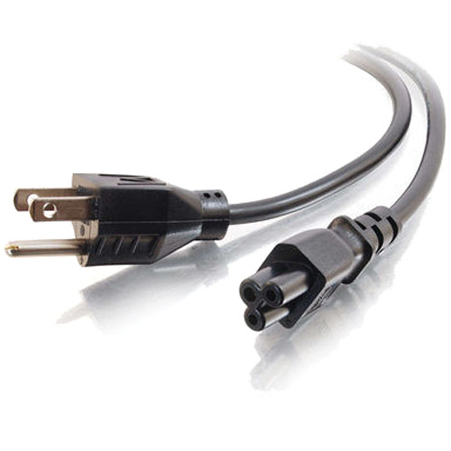 C2G 6' 18 AWG 3-Slot Laptop Power Cord (NEMA 5-15P to IEC320C5)