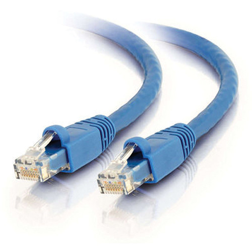 C2G 1ft Cat6a 600 MHz Shielded Snagless Patch Cable - Blue