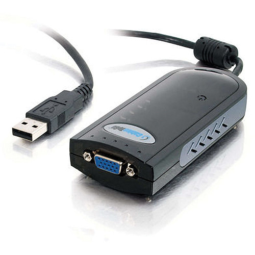 C2G 6" USB 2.0 to HD15 VGA / XGA Adapter (Black)