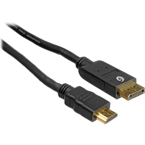 C2G 6.5' (2 m) DisplayPort 1.1 Male to HDMI Male Cable (Black)
