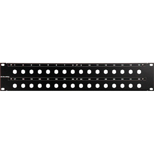 Canare 322U-DD A/V Bulkhead Panel (Unloaded Patch / DD-mount)