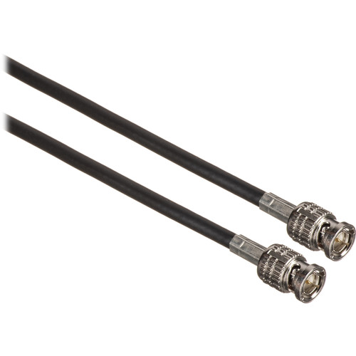 Canare 1' L-3CFW RG59 HD-SDI Coaxial Cable with Male BNCs (Black)
