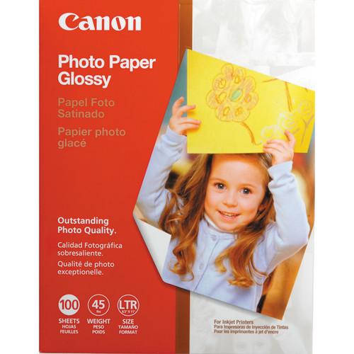 Canon Glossy Photo Paper - 8.5x11" - 100 Sheets