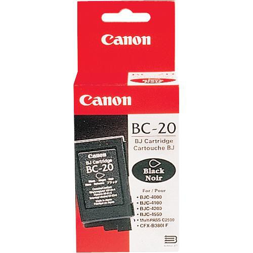 Canon BC-20 Black BJ Cartridge 0895A003 B&H Photo Video
