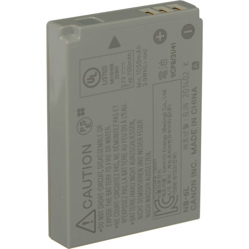 Canon NB-5L Lithium-Ion Battery Pack (3.7v, 1120mAh)