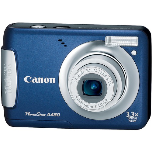 Canon PowerShot A480 Digital Camera (Blue) 3476B001 B&H Photo
