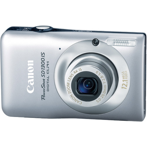 Canon PowerShot SD1300 IS Digital ELPH Camera (Silver)