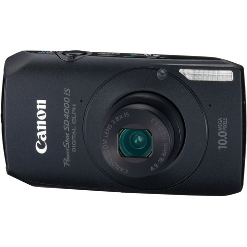 Canon PowerShot SD4000 IS Digital ELPH Camera (Black)