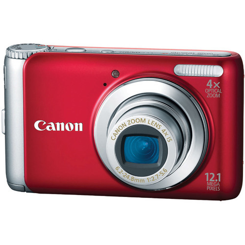 Canon PowerShot A3100 IS Digital Camera (Red)