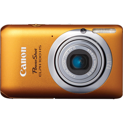 Canon Powershot 100 HS Digital ELPH Camera (Orange) 4927B001 B&H