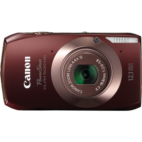 Canon Powershot 500 HS Digital ELPH Camera (Brown)