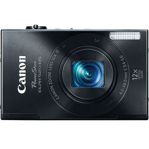 Canon PowerShot ELPH 520 HS Digital Camera (Black)