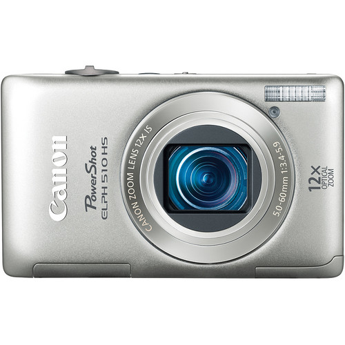 Canon PowerShot ELPH 510 HS Digital Camera (Silver) 5266B001 B&H