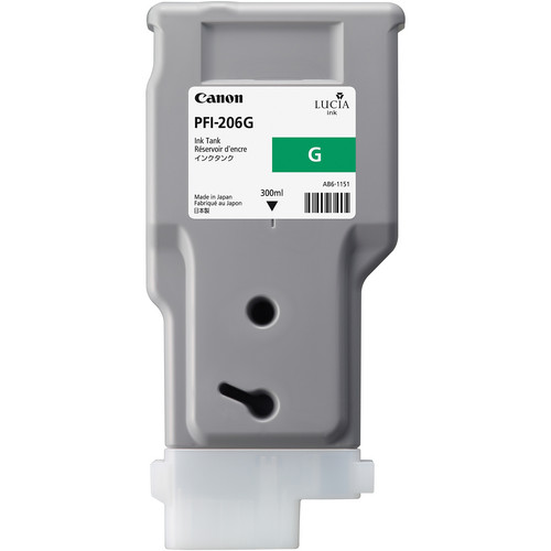 Canon PFI-206 Green Ink Cartridge (300 ml)
