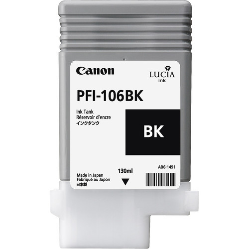 Canon PFI-106BK Black Ink Cartridge (130mL)