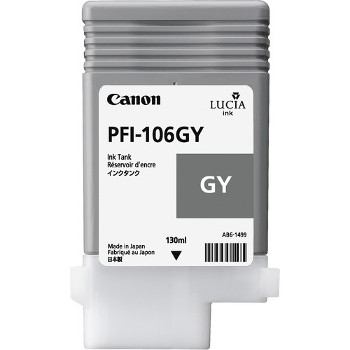 Canon PFI-106GY Gray Ink Cartridge (130mL)