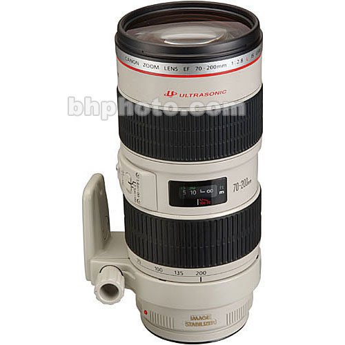 Canon 70-200mm f/2.8L IS USM AF Lens Kit, with LensCoat White Lens Cover & Hoodie