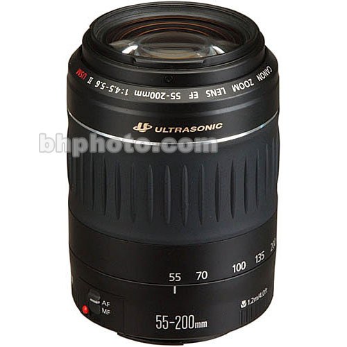 Canon 55-200mm f/4.5-5.6 USM II Lens 8808A002 B&H Photo Video Canon 55-200mm f/4.5-5.6 USM II Lens 8808A002 B&H Photo Video