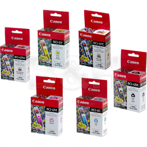 Canon BCI-6 Color Ink Cartridge Set  (6 Inks)