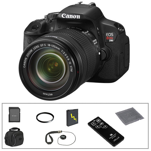 Canon EOS Rebel T4i Digital Camera & 18-135mm IS STM Lens Basic Accessory Kit