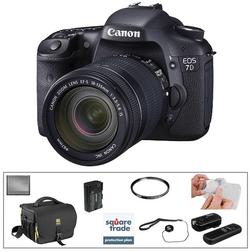 Canon EOS 7D DSLR Camera with 18-135mm Lens Basic Kit