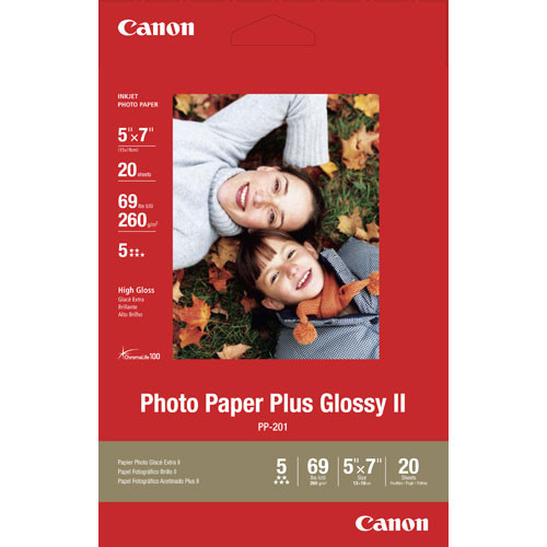 Canon Photo Paper Plus Glossy II (5 x 7")