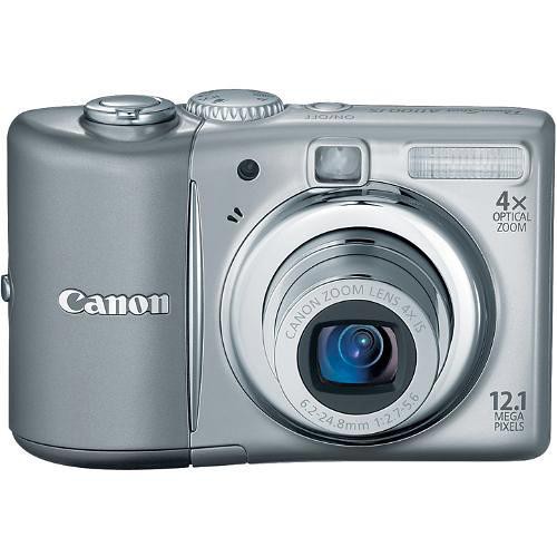 Canon PowerShot A1100 IS Digital Camera (Gray) with Deluxe