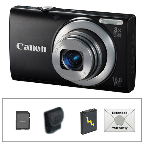 Canon PowerShot A4000 IS Digital Camera with Deluxe Accessory
