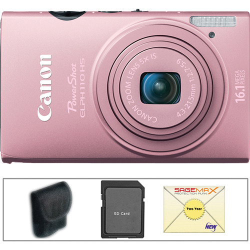 Canon PowerShot ELPH 110 HS Camera with Deluxe Accessory Kit (Pink)