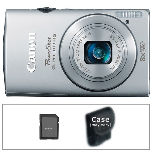 Canon PowerShot ELPH 310 HS Camera with Basic Accessory Kit (Silver)