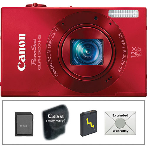 Canon PowerShot ELPH 520 HS Digital Camera with Deluxe Accessory