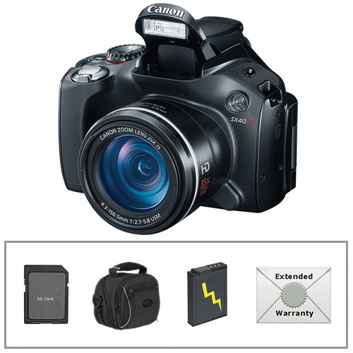 Canon PowerShot SX40 HS Digital Camera with Deluxe Accessory Kit