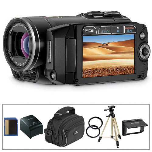 Canon VIXIA HF20 Dual Flash Memory HD Camcorder Basic Kit B&H
