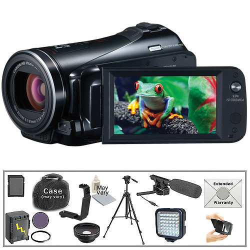 Canon VIXIA HF M40 Flash Memory Camcorder with Deluxe Accessory Kit
